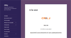 Desktop Screenshot of crilj.org
